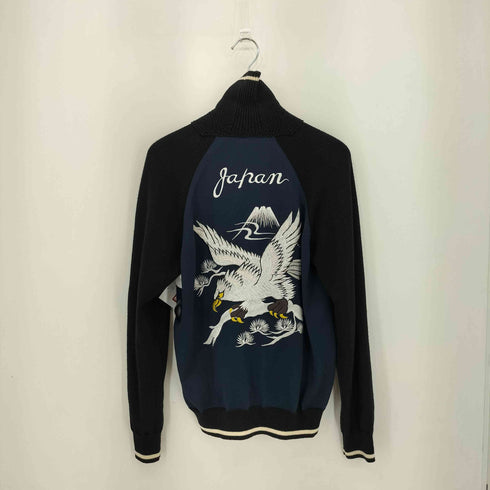ジュンヤワタナベコムデギャルソンマン JUNYA WATANABE COMME des GARCONS MAN 17SS ウール エステル 天竺 イーグル刺繍 ニット地 スカジャン メンズ JPN:S